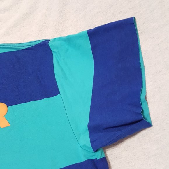 2/$20 Zumba Modified Cut Instructor Stripe Colourblock Shirt with Pocket - Picture 11 of 15